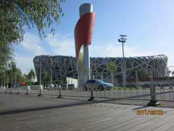 鳥巢火炬廣場木塑地板鋪設(shè)